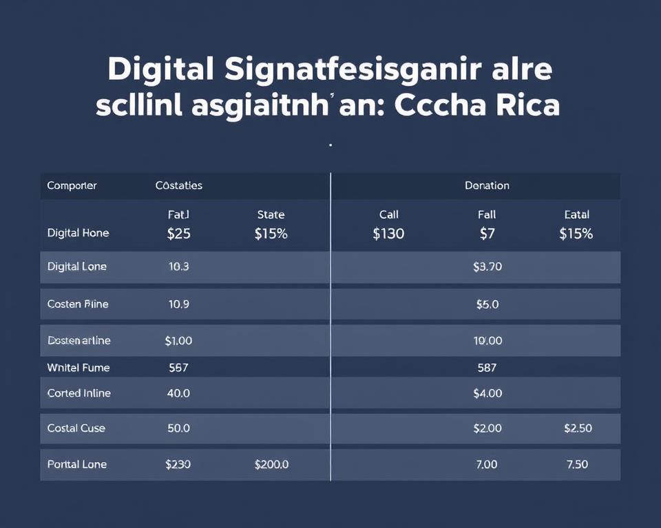 Comparación de costos de Firma Digital Comparación de costos de Firma Digital